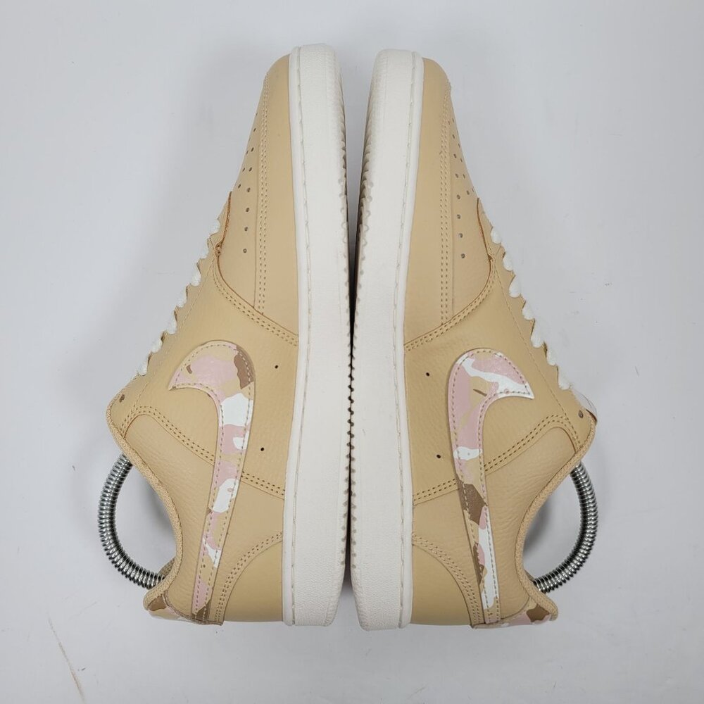 Nike Court Vision Low Women's Sesame Camo Tan Sneakers DX3734-200 US Size 10 - Picture 6 of 8